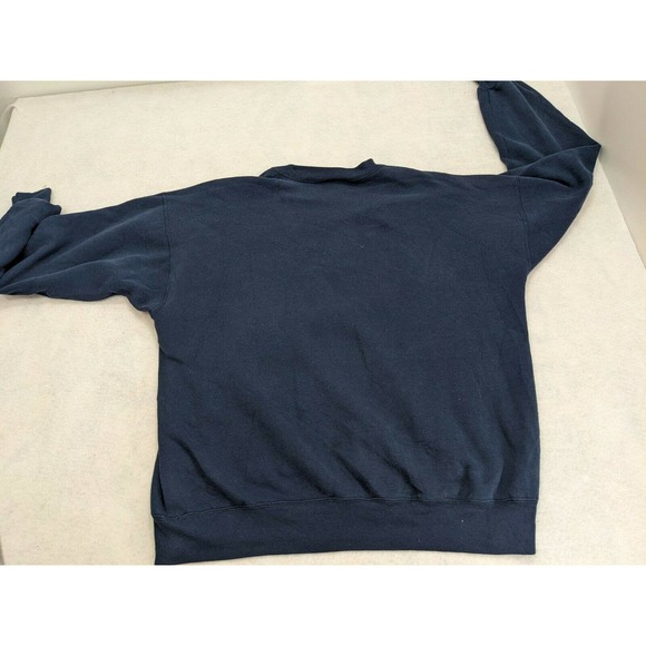 Union Pride Laborers Crewneck Sweatshirt XL Extra Large USA Made Navy Blue - Picture 2 of 8